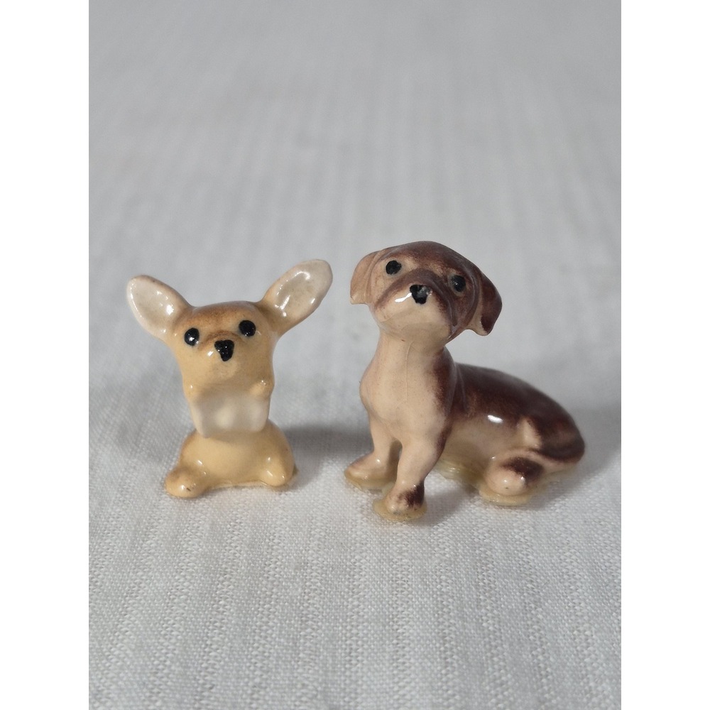Vintage Hagen Renaker Puppy Dog Figurines - Lot of 2